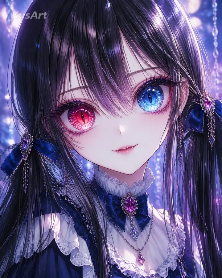 Anime Girl Heterochromia Portrait Vikas edit example