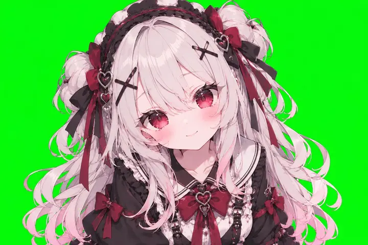 Anime Girl on Green Screen Vikas edit example