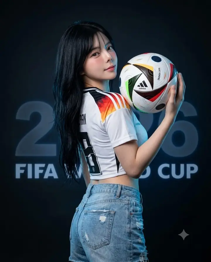 Asian Woman World Cup Portrait Vikas edit example