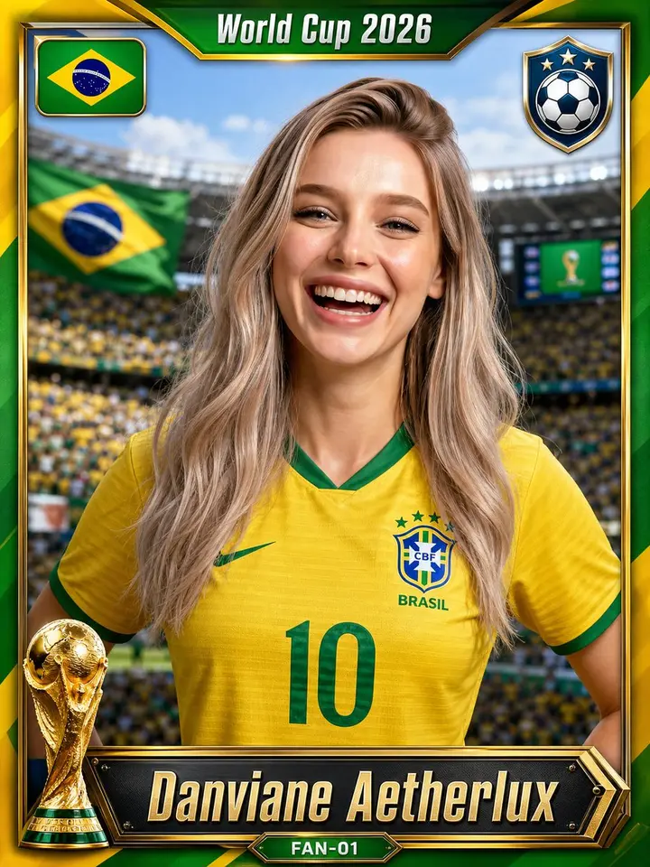 Brazil World Cup Sticker Card Vikas edit example