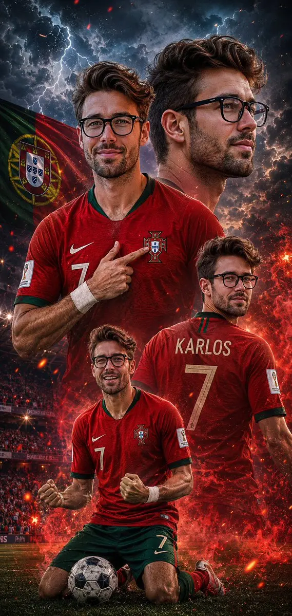 Cinematic Football Poster Portrait Vikas edit example