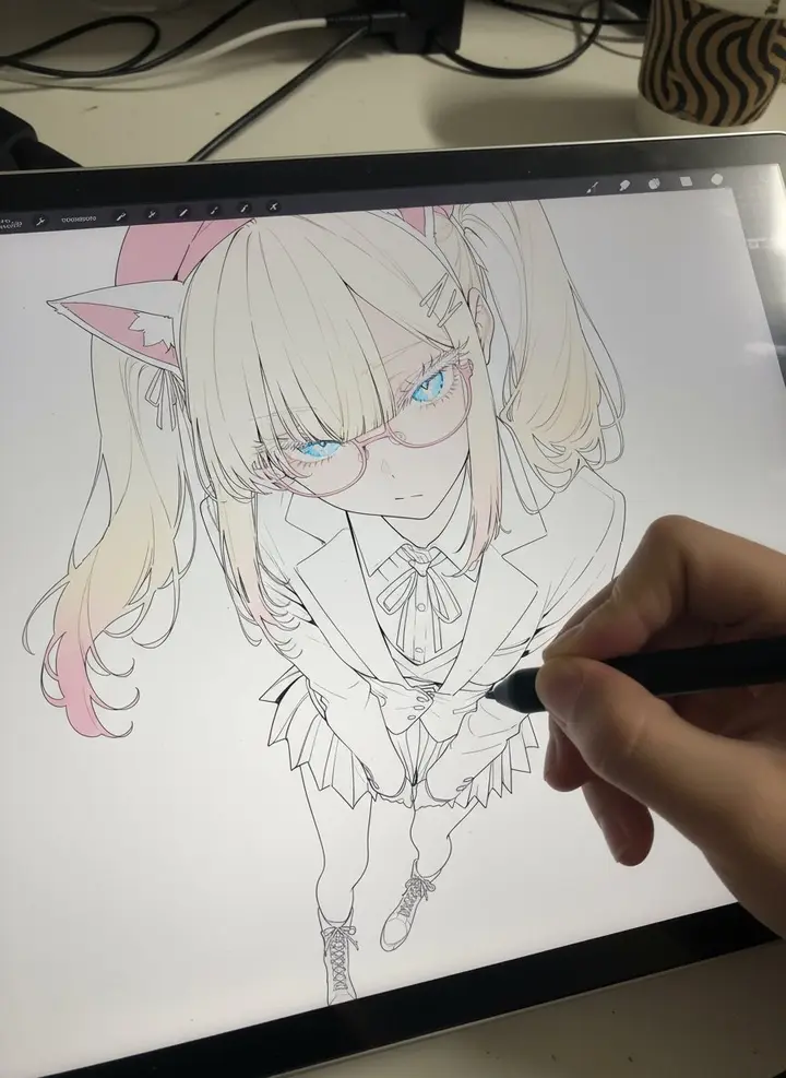 Drawing on a Pen Display Vikas edit example