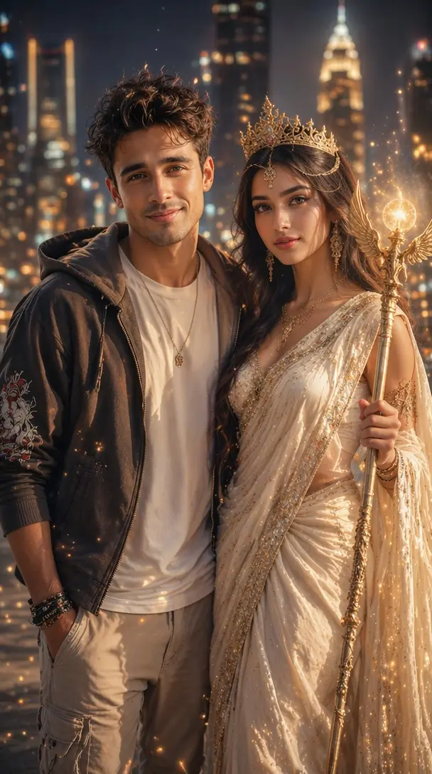 Fantasy Indian Couple Portrait