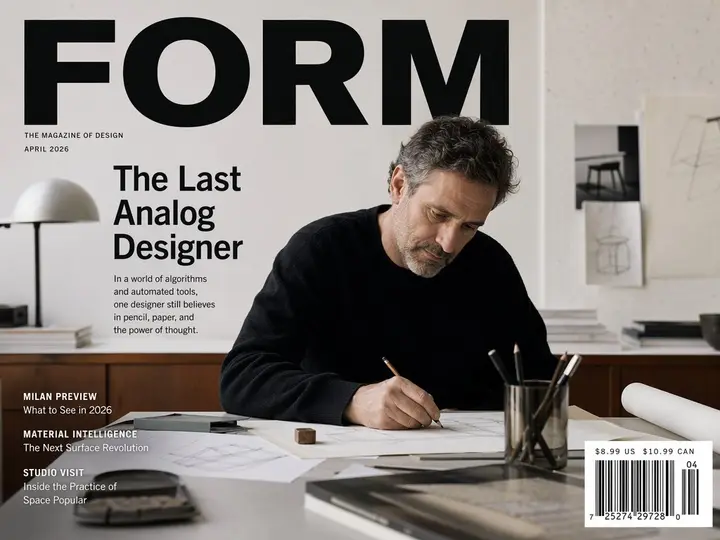 Fictional Design Magazine Cover Vikas edit example