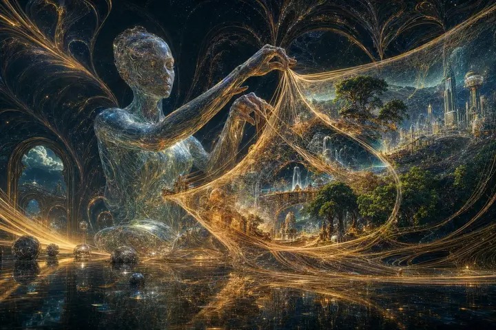 Glass Reality Weaver in Cosmic Hall Vikas edit example