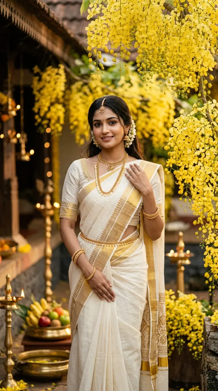 Kerala Vishu Festival Portrait Vikas edit example