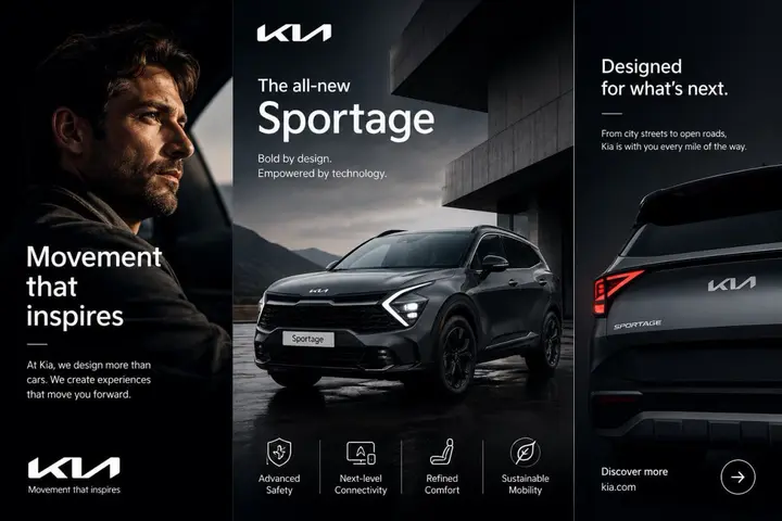 Kia Sportage Triptych Ad Vikas edit example