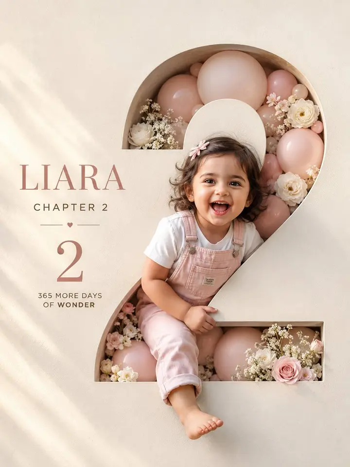 Luxury 3D Birthday Poster Vikas edit example