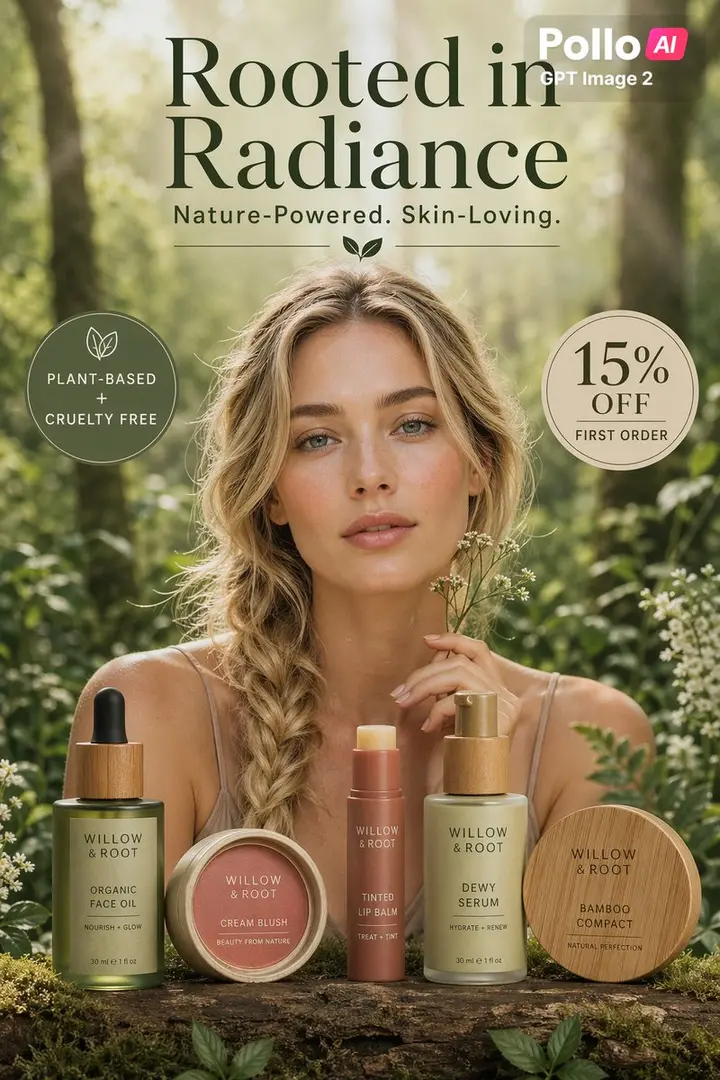 Natural Skincare Forest Ad Poster Vikas edit example