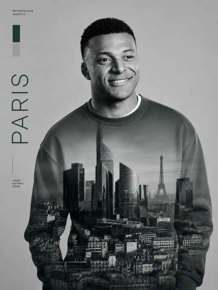 Paris Double Exposure Editorial Portrait Vikas edit example