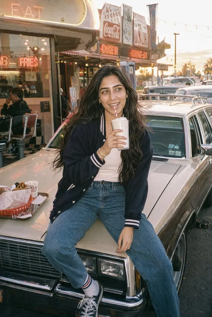 Retro Diner Milkshake Portrait Vikas edit example