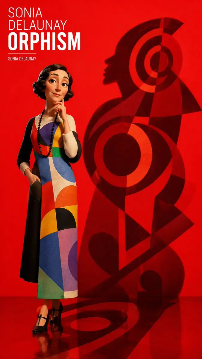 Sonia Delaunay Orphism Fashion Poster Vikas edit example