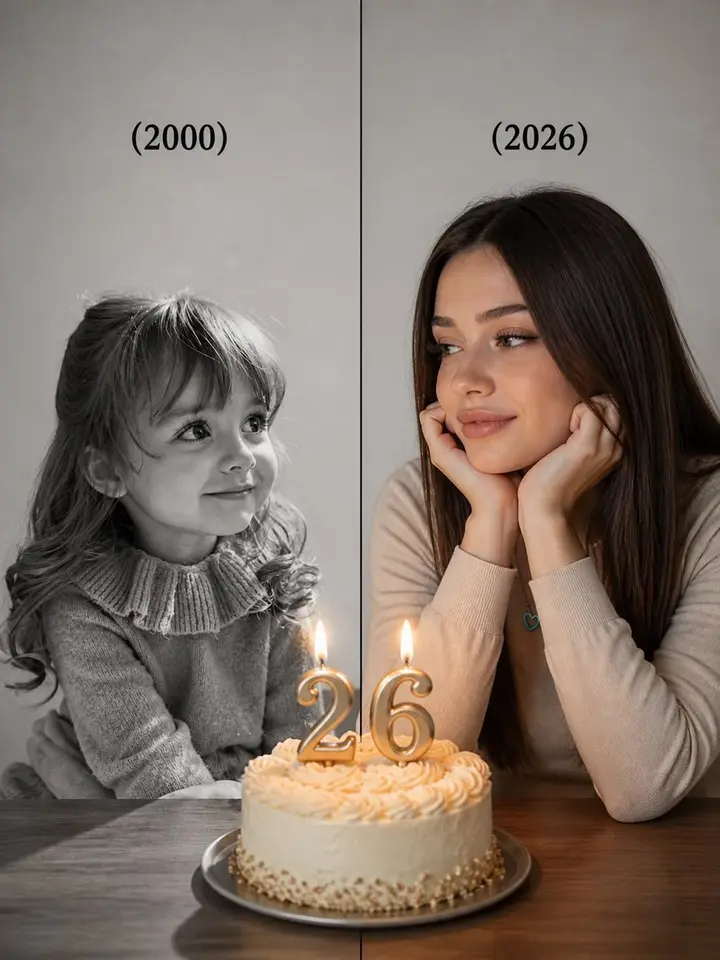 Split-Time Birthday Portrait Vikas edit example