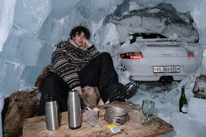 Surreal Ice Cave Flash Photography Vikas edit example