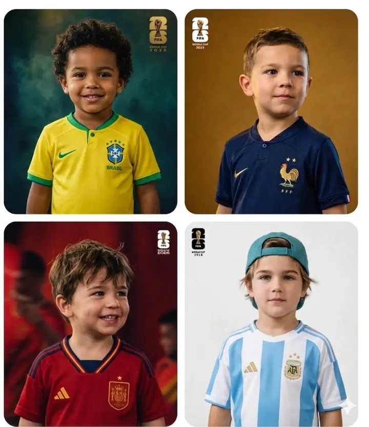 World Cup Children Football Portraits Vikas edit example